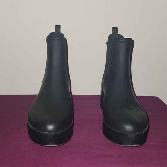 Jeffrey Campbell Matte Black Chelsea Booties Size 7 - 7.5 - Picture 1 of 8